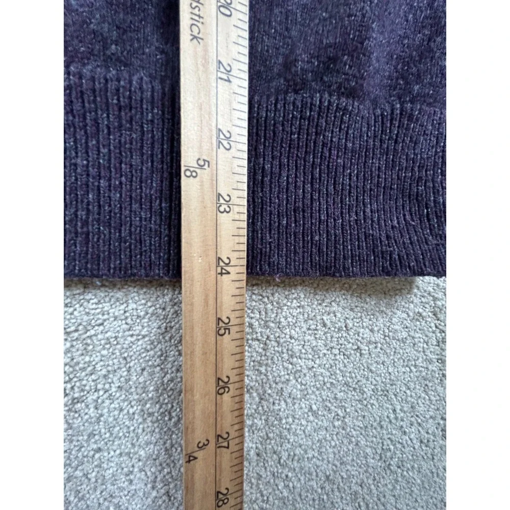 Banana Republic Mens Italian Filpucci Yarn Purple Crewneck Sweater Medium 1007